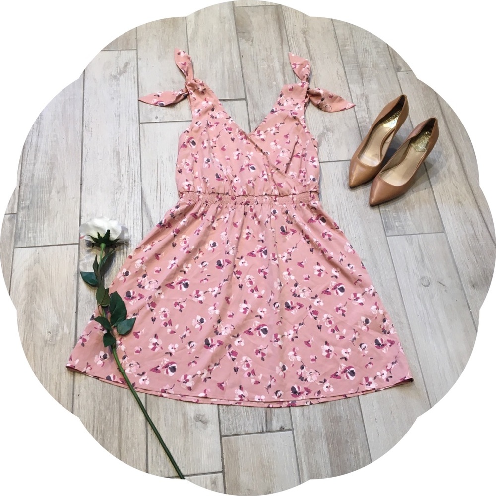 Lauren Conrad Pink Floral Dress